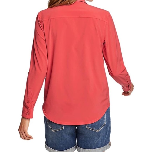 Eddie Bauer Ladies' Departure Top Red XXL NWT - Picture 2 of 8